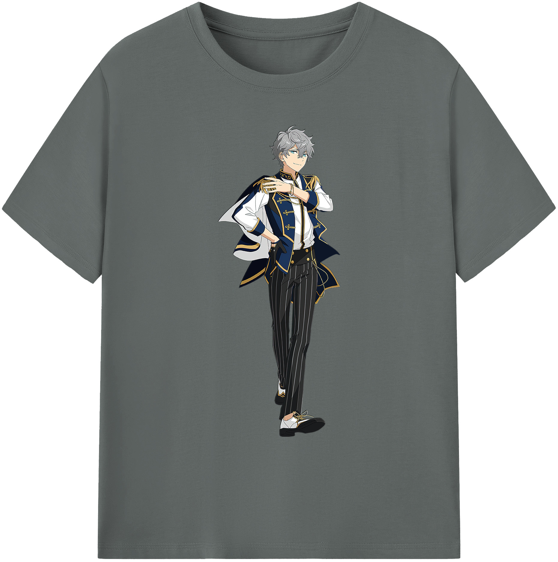 （画像用） あんさんぶるスターズ! Ensemble Stars 綿100％ メンズ半袖Tシャツ｜肌触りやわらか＆通気性